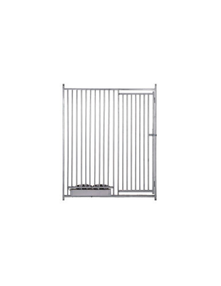 Frente Con puerta Barra 8 Cm Con comederos