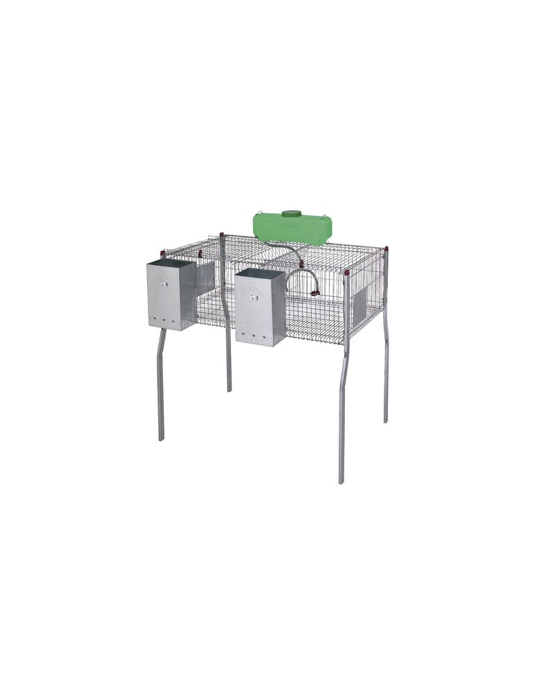 Jaula Conejos Penta 2 Suelo Metálico