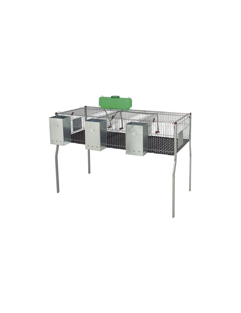 Jaula Conejos Penta 3 Suelo Plastico 3 Departamentos
