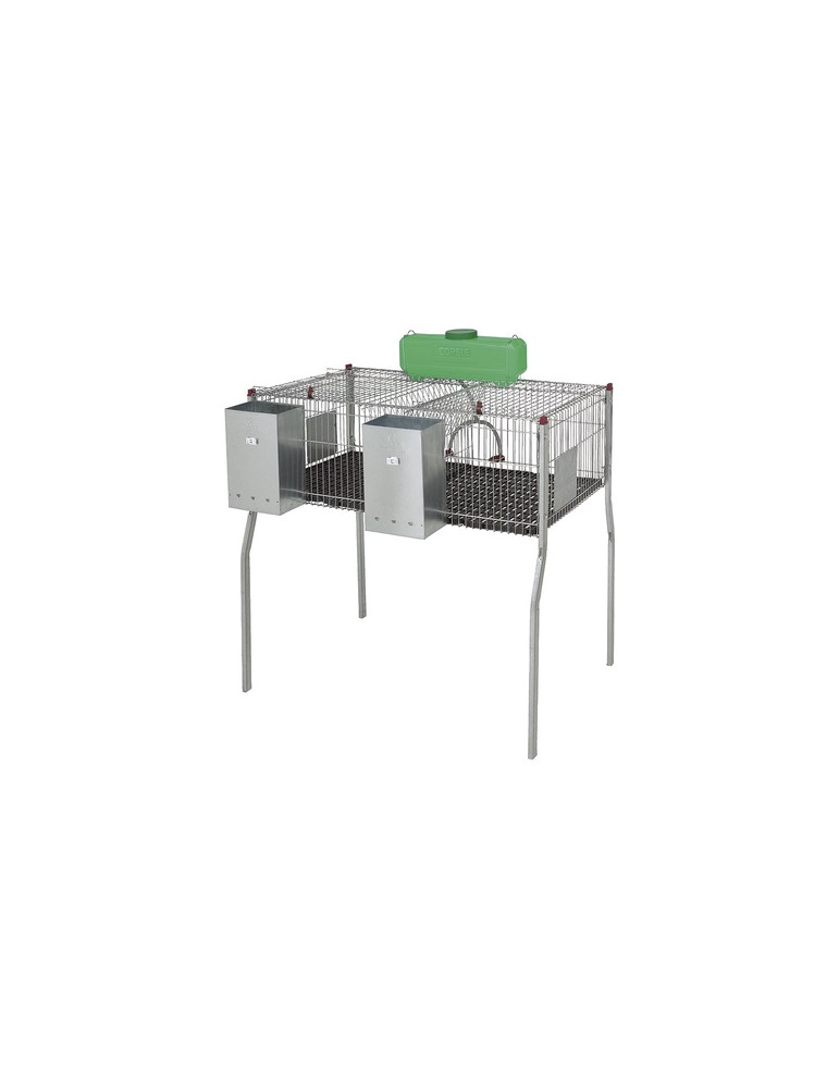Jaula  Conejos Penta 2 Suelo Plástico