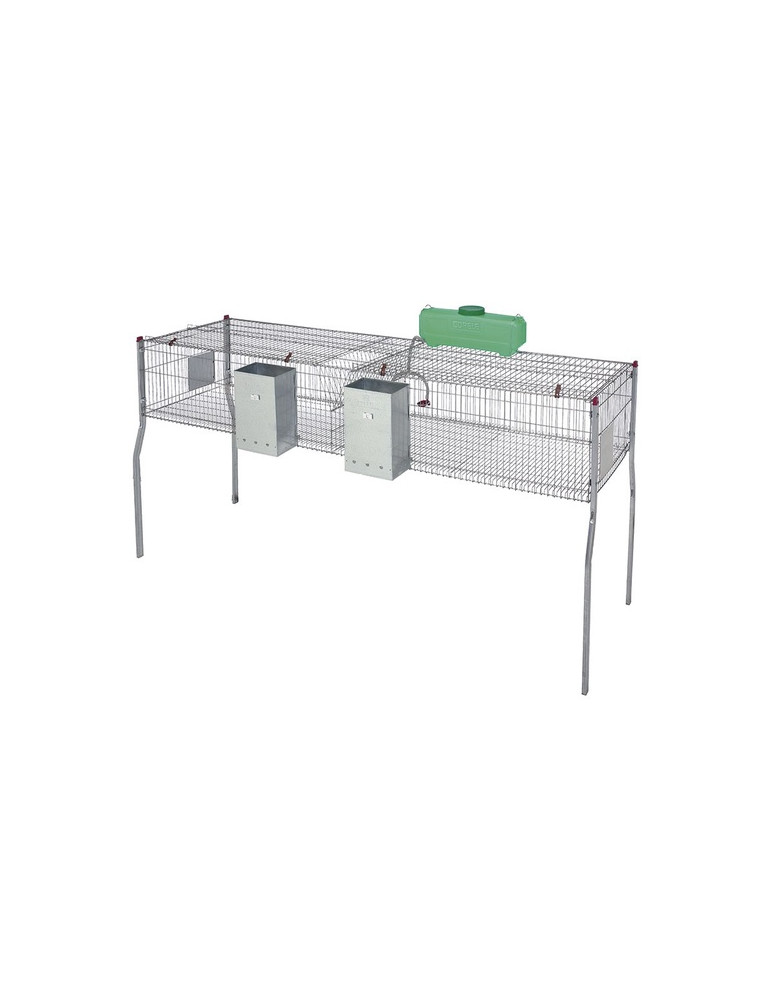 Jaula Conejos Penta 4 Suelo Metalico 2 Departamentos