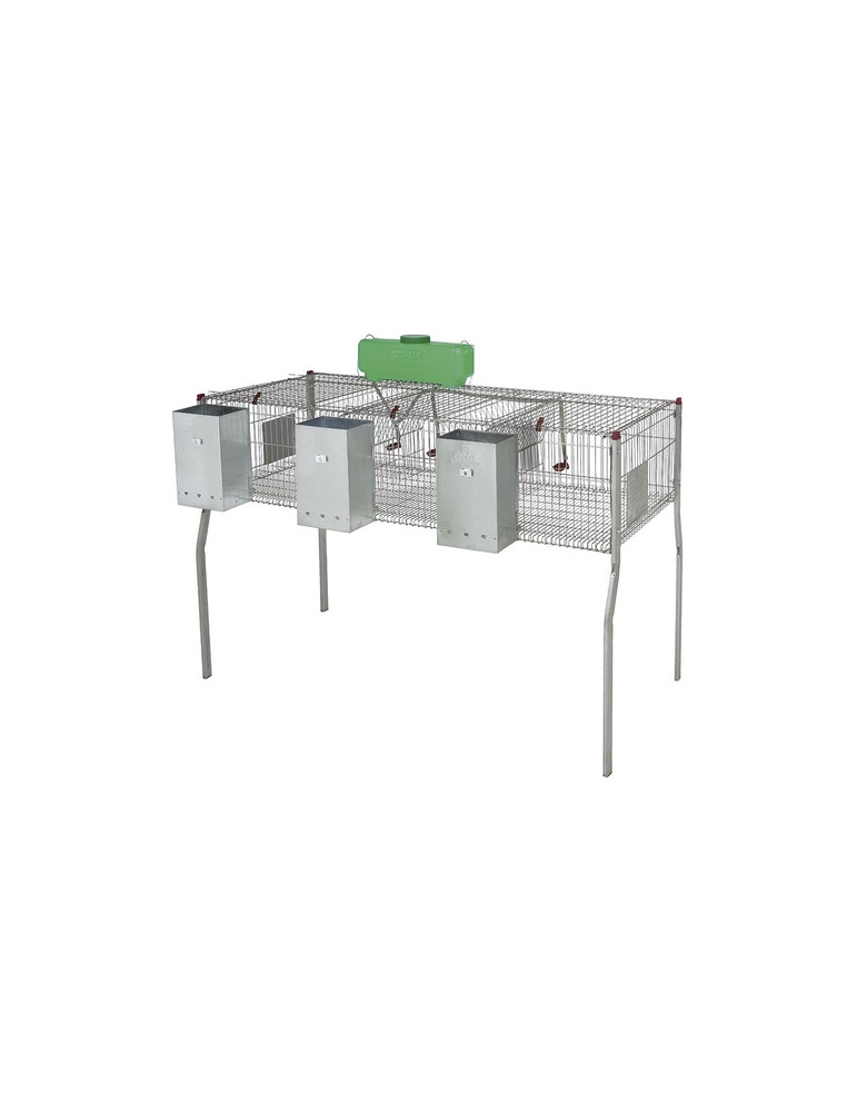 Jaula Conejos Penta 3 Suelo Metalico