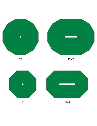 Voladero Modular 12 Lados Verde