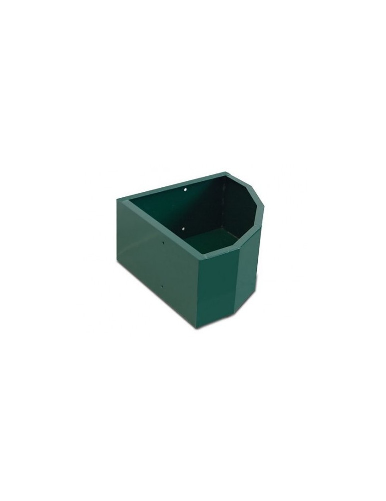 Comedero Pared Lacado Verde Capacidad 22 kg-Esquina