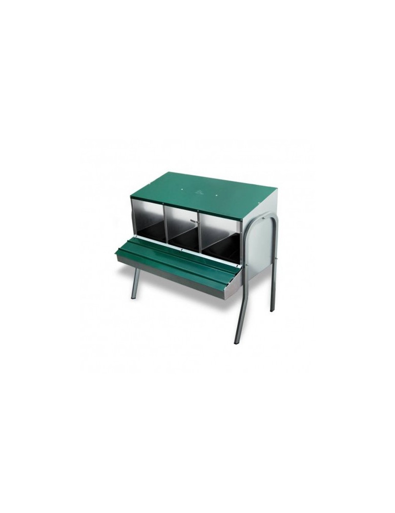 Ponedero 3 Huecos Chapa Con Patas