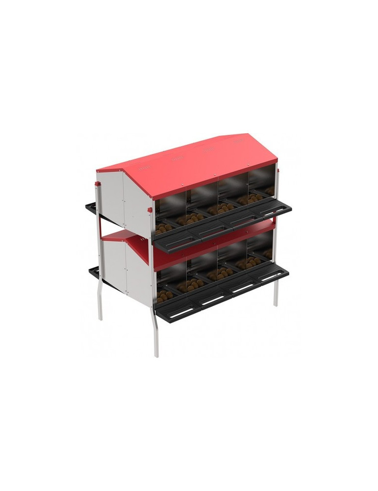 Nido Interior Metálico "Platinum" 16 Departamentos Con Patas 2 Pisos 2 Caras