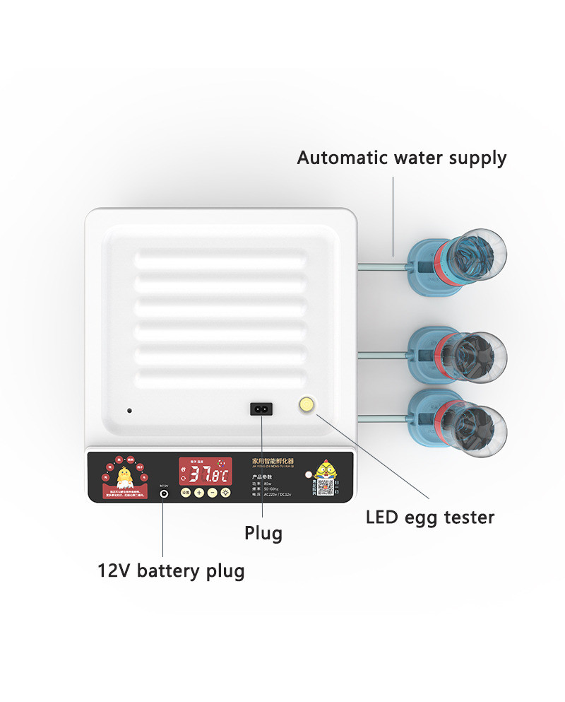Incubadora automática 12 huevos